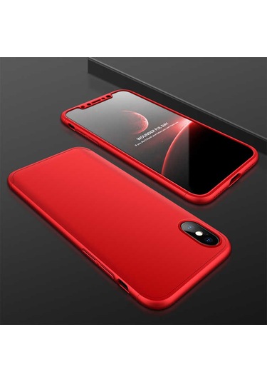 Apple Uyumlu iPhone X Kılıf Zore Ays Kapak Siyah-Mavi