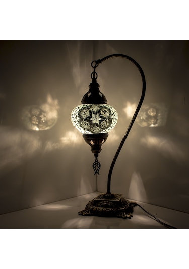 Dekoratif MOZAİK ABAJUR DEKORATİF FENER OTANTİK OSMANLI LAMBASI