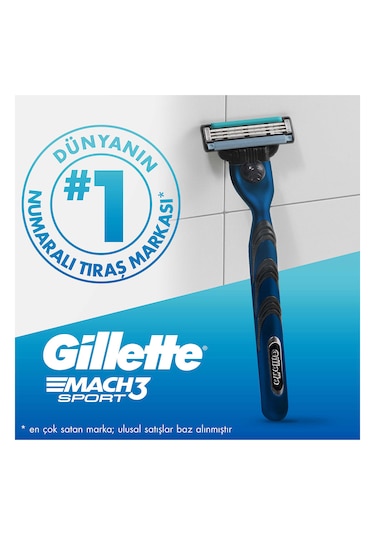 Gillette Mach 3 Sport Yedek Tıraş Bıçağı 15'li