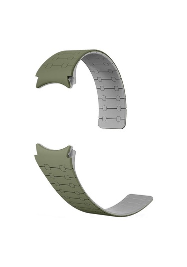 Xemu Galaxy Uyumlu Watch 6 44mm Krd-111 20mm Çizgili Desenli Silikon Kordon-siyah