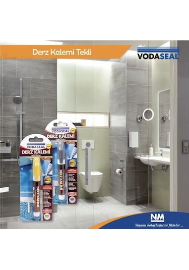 Vodaseal Fayans Derz Kalemi Yedek Uçlu Gri