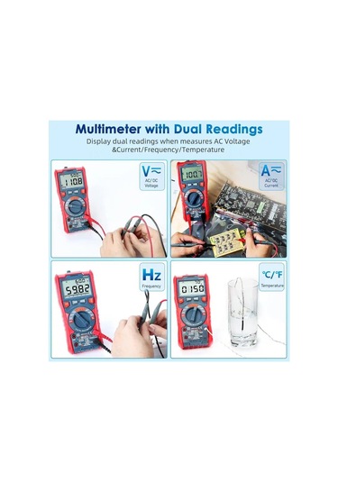 Astroai Dijital Multimetre Trms 6000 Counts Test Cihazi M6kor