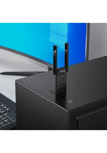 Hoco Hı34 Wifi 6 Usb Adaptör 2.4g Ve 5g Çift Bant Antenli