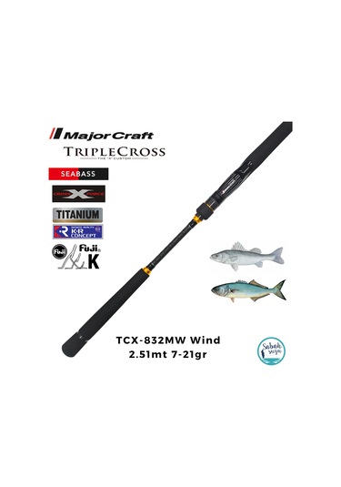 Major Craft Triple Cross Tcx-832mw Wind 2.51mt 7-21gr 2p Spin Kamış