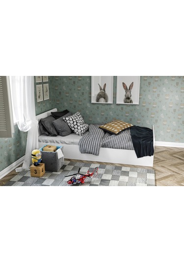 Kznhome Tek Kişilik Mdf Karyola - 100Cm X 200Cm