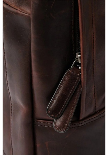 Ryoko Madison Full Grain Deri Unisex Sırt Çantası Vintage Brown 2