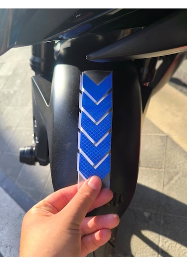 Akgüneş Motogaraj Lacivert Motosiklet Çamurluk Reflektörü