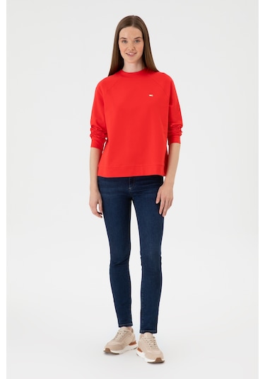 U.s. Polo Assn. Kadın Kırmızı Sweatshirt 50313610-vr030 Kırmızı