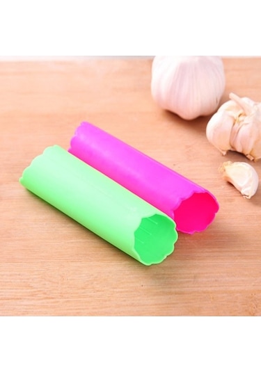 Dancemonkey 5 Adet Tüp Şekilli Güçlü Yeniden Kullanılabilir Sarımsak Soyucu Çok Renkli