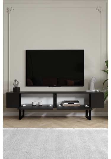Serenity Metal Ayaklı Tv Ünitesi 180 Cm - Atlantik Çam Atlantik Çam