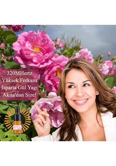 Akita Yüksek Frekans Doğal Gül Yağı Damlalıklı 3 ML