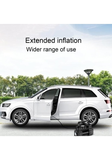 Novahub 12v Hızlı Şarjlı Taşınabilir Lastik Kompresörü, Acil Durum Led Işık, Dijital Ekranlı Hava Pompası