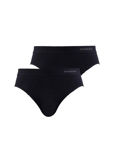 Blackspade Erkek Slip Külot 2Li Paket Loose Fit 9625 - Siyah