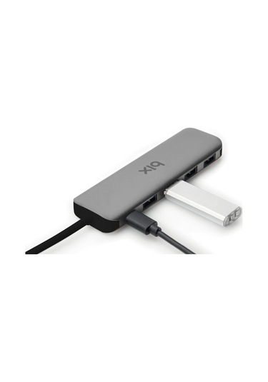 Bix BX07HB Type-C to Type-C 4 Portlu USB 3.0 Çoklayıcı Dönüştürücü Adaptör