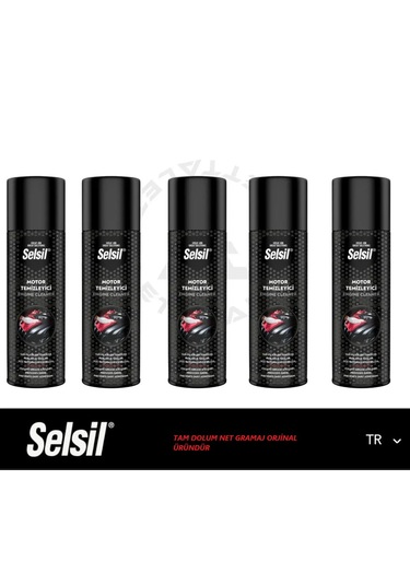 Selsil Motor Temizleyici Sprey 500 Ml X 5 Adet
