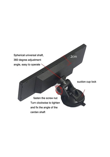 Wondernest Czc-255 Araba Tutkal Enjeksiyon Vantuzlu Karbon Fiber Dikiz Aynası Mavi