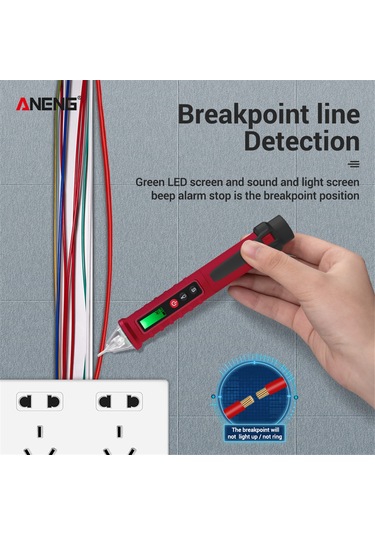 Yifomall Aneng Vc1010 Akıllı Voltaj Test Kalemi - Lcd Ekran, Sesli Uyarı, Flaş Işık Ve Ayarlanabilir Hassasiyet