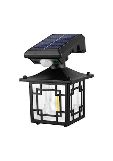 Novahub 2pcs Güneş Enerjili Duvar Lambası Ip65 Su Geçirmez Sokak Lambası Vücut Sensörü Yol Aydınlatma Bahçe Işıkları