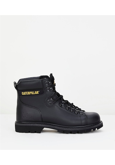Caterpillar Alaska Black Siyah Deri Erkek Bot