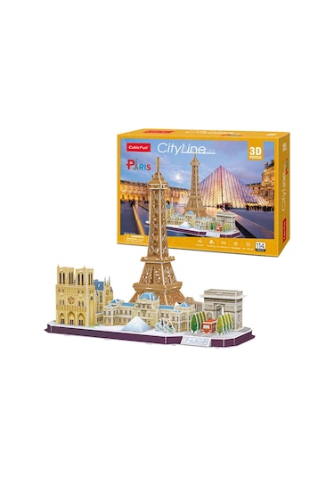 Cubicfun 3d Puzzle 114 Parça City Line Paris Fransa Mc254h