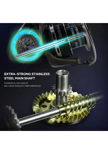 Motion003 Mbln Marka Hm R2-12000 Serisi Buyuk Boy Doner Makara Aliminyum Alasim Spool Guclu Frenleme Tuzlu Su Balikcilik Makarasi