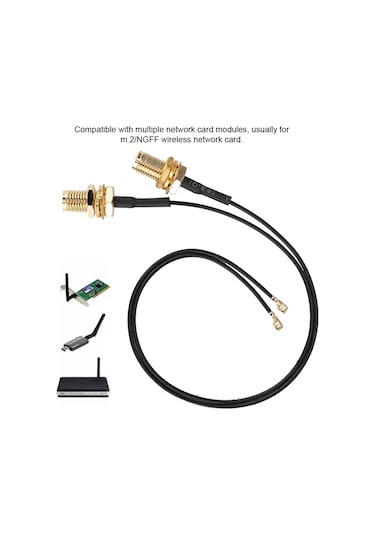 Springsun 4 Adet Ipex4-rp-sma Erkek Kablosu - Intel 9260ngw/7265ac/9650ac/bcm94360 İçin M.2/ngff Kablosu, Wıfı Sinyal Güçlendirici