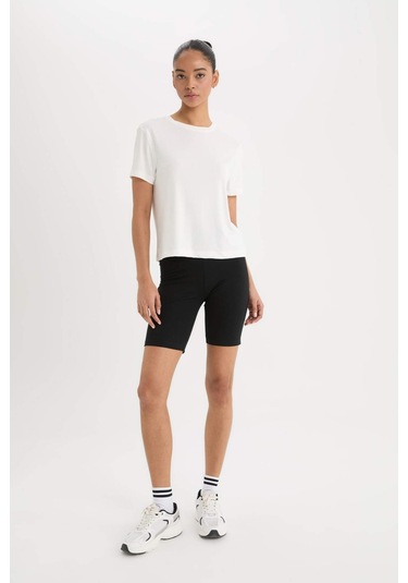 DeFactoFit Biker Beli Saran Sporcu Tayt B9544AX25SMBK81 SiYAH