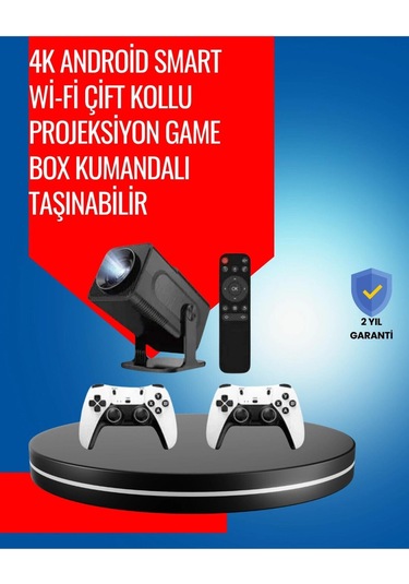 1.5 Kg Ağırlığında, 4500 Retro Oyunlu Multimedya Projektör-119163