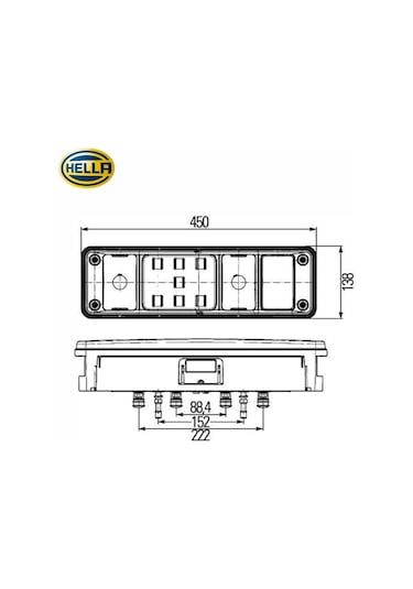 Hella 24v Stop Lambası Ledli Krone Dorse Boynuzlu Sol