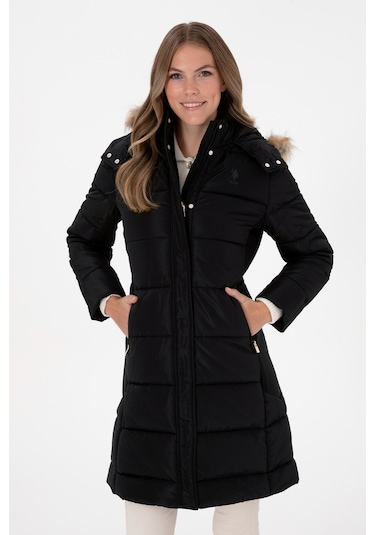 U.s. Polo Assn. Kadın Siyah Kaban 50308001-vr046 Siyah
