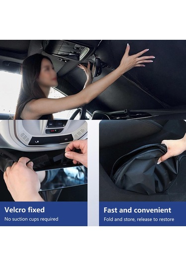 Ximistore9 2020-2024 Peugeot 2008 P24 Modeli İçin Çift Katlı Siyah Cam Şemsiyesi - Isı Yalıtımı Ve Gizlilik Sağlama