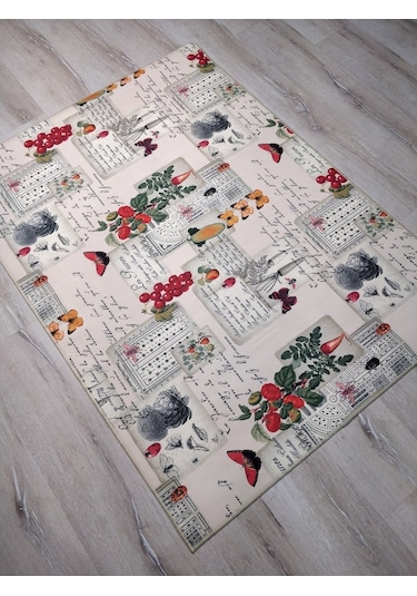Yıkanabilir Kaymaz Halı D180 Mutfak Halısı 100X140 Cm