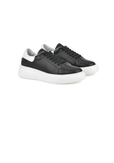 Ziya, Kadın Hakiki Deri Sneaker 1531050z26802370k Siyah 1531050z26802370k 000 Siyah