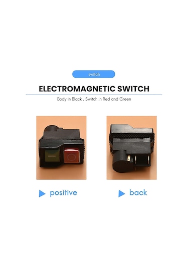 Belle Minimix 140 150 Çimento Beton Mikserleri 240v S202412242474 Siyah Kırmızı Yeşil İçin Elektrikli Açma Kapama Anahtarı Diğer