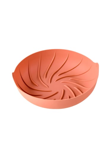 Homyl Air Fryer Silikon Astar Kolay Temizlenebilir Hafif Sepeti Kırmızı