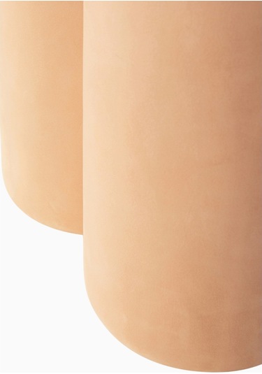 101 Copenhagen Big Foot Bej Nubuk Deri Tabure, Minimalist Modern Tasarım
