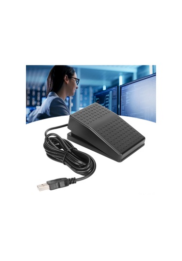 Yaozixa Fs2-p Usb Optik Anahtar, Programlanabilir Tek Pedal, Hıd Klavye Fonksiyonu, Bilgisayar Kontrolü İçin Ergonomik Ayaklı Anahtar