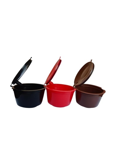 Kahverengi İ Cafilas Dgpnc01 1 Adet Yeniden Kullanılabilir Kahve Kapsülleri Bardak Filtre Bölmeleri Dolce Gusto Doldurulabilir