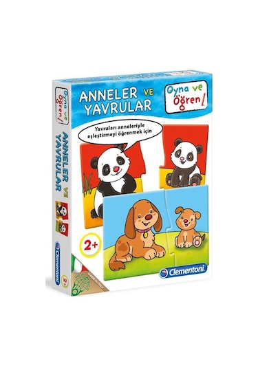 +2 Yaş Anneler ve Yavrular Clementoni Oyna ve Öğren