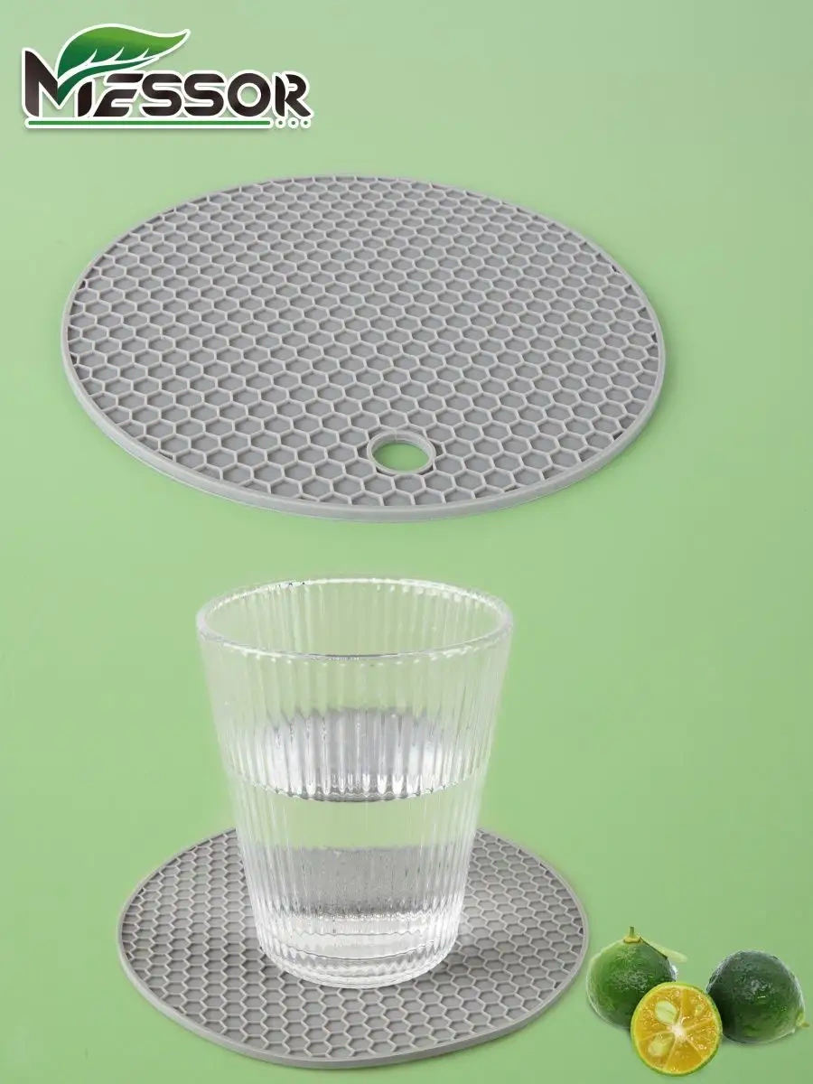 Messor Mutfak Seti Eldiven Sıcak Tutacak 2 Adet Büyük Boyut 140300218 Gri