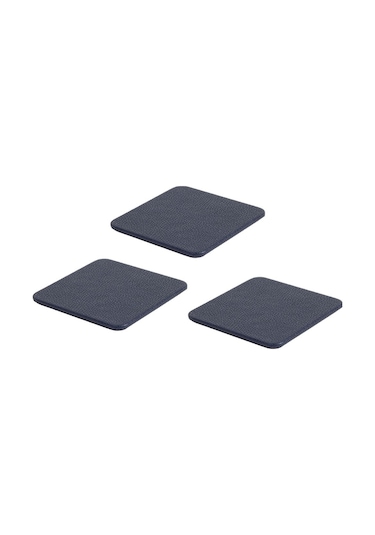 Turgut Office Deri Bardak Altlığı Lacivert 3 Adet Lacivert