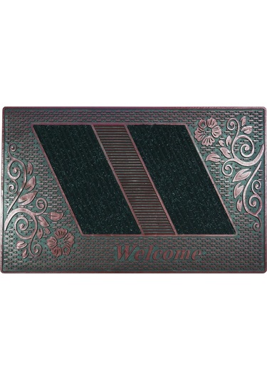 Welcome Yazılı Toz Tutma Özellikli Kauçuk Kapı Önü Paspası (507925237)