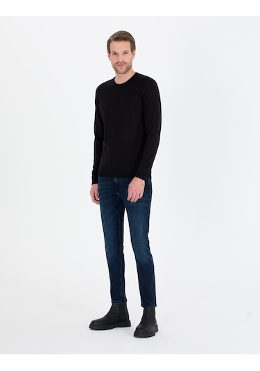 Pierre Cardin Erkek Siyah Triko Kazak 50257301-vr046 Siyah