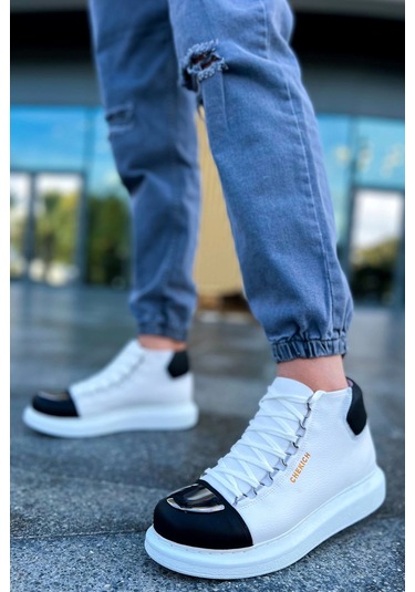 Ch267 - Gbt Roma Mirror Erkek Bot Beyaz/sıyah Çok Renkli