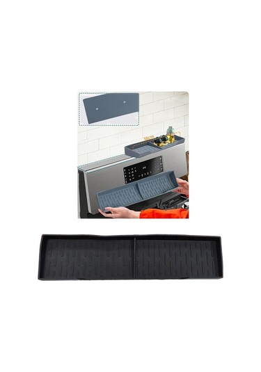 Bosphorusboutique02 Suntek Mutfak Manyetik Raf, Ocak Üzeri Organizasyon Siyah Diğer