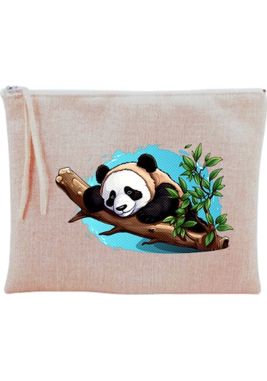 Dalda Panda Baskılı Makyaj Çantası