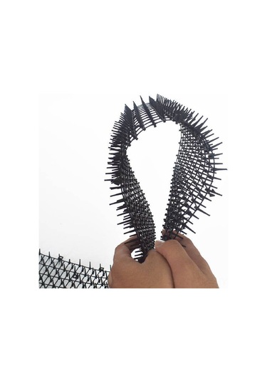 Monyee Kedi Köpek Engelleme Pp Ağı - Bahçe Bitki Koruması, Tırmanma Engeli - Siyah 200x28cm Tek Parça