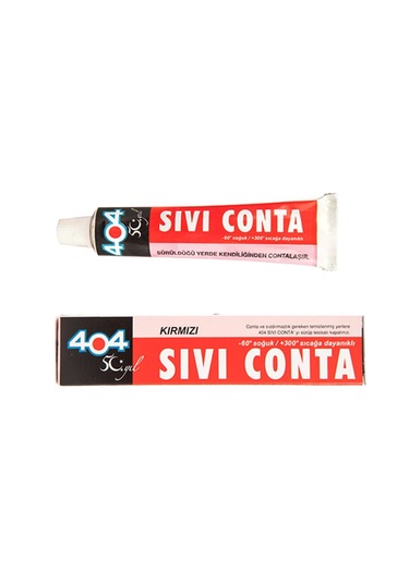 404 Sıvı Conta Kırmızı 45 Gr-404