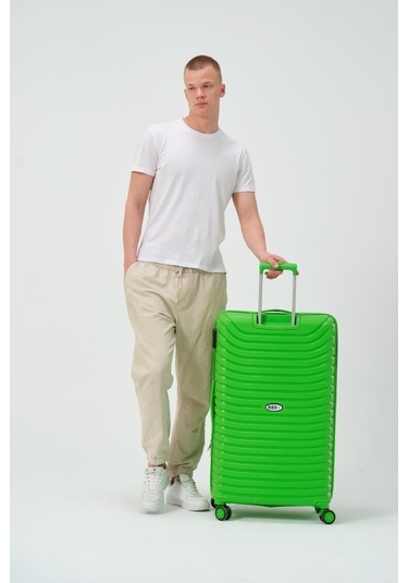 Keo-plus Yeşil Büyük Boy Silikon Kırılmaz Pp Valiz Yeşil
