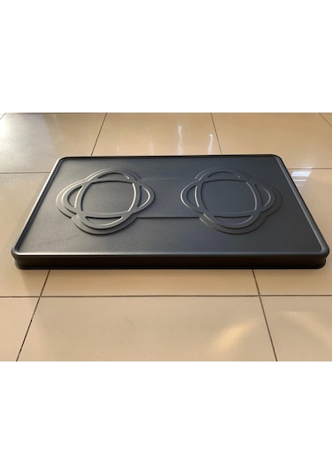 Mat Siyah Kuzine Soba Tablası Soba Altlığı Soba Borusu
